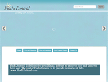 Tablet Screenshot of findafuneral.info
